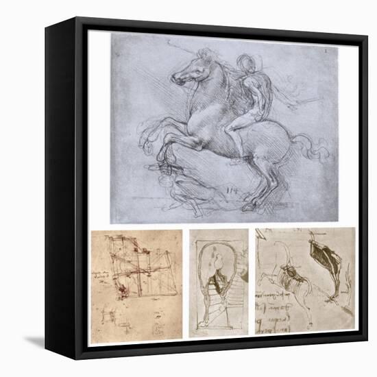 The Sforza Monument, C1488-1493-Leonardo da Vinci-Framed Stretched Canvas