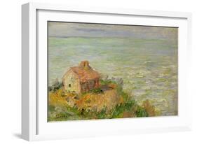 The Shack of the Customs Officials, Afternoon; 1882-Claude Monet-Framed Giclee Print