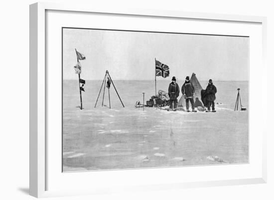 The Shackleton Camp, Antarctica, Christmas Day, 1908-null-Framed Giclee Print