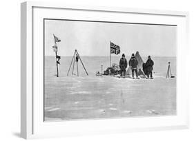 The Shackleton Camp, Antarctica, Christmas Day, 1908-null-Framed Giclee Print