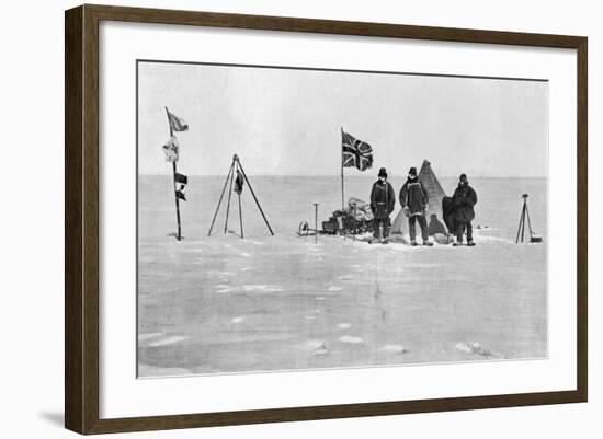 The Shackleton Camp, Antarctica, Christmas Day, 1908-null-Framed Giclee Print