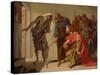 The Shade of Samuel Invoked by Saul, C. 1655-Bernardo Cavallino-Stretched Canvas