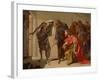 The Shade of Samuel Invoked by Saul, C. 1655-Bernardo Cavallino-Framed Giclee Print