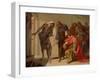 The Shade of Samuel Invoked by Saul, C. 1655-Bernardo Cavallino-Framed Giclee Print