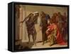 The Shade of Samuel Invoked by Saul, C. 1655-Bernardo Cavallino-Framed Stretched Canvas