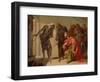 The Shade of Samuel Invoked by Saul, C. 1655-Bernardo Cavallino-Framed Giclee Print