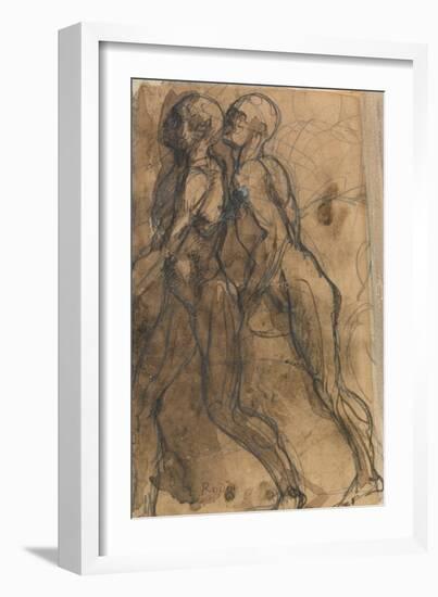 The Shades Approaching Dante and Virgil-Auguste Rodin-Framed Giclee Print