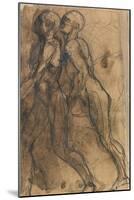 The Shades Approaching Dante and Virgil-Auguste Rodin-Mounted Giclee Print