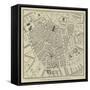 The Shading Shows the Portion of the City Destroyed-null-Framed Stretched Canvas