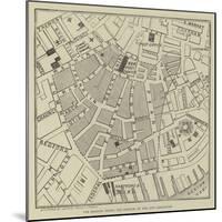 The Shading Shows the Portion of the City Destroyed-null-Mounted Giclee Print