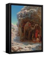 The Shadow of a Rock-William J. Webbe-Framed Stretched Canvas