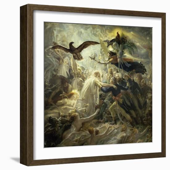 The Shadows of the French Warriors Led by Victory-Anne-Louis Girodet de Roussy-Trioson-Framed Giclee Print