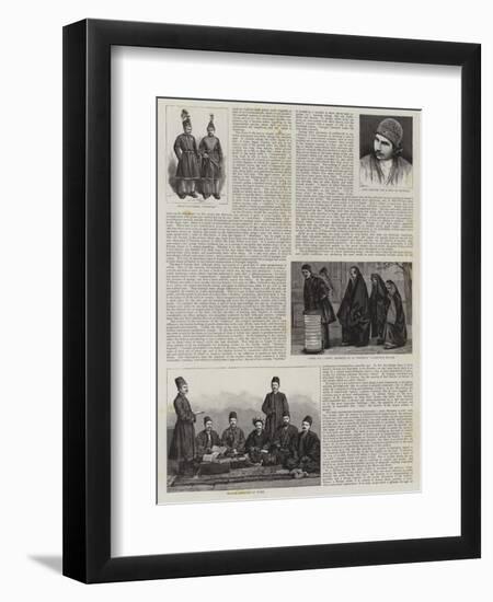 The Shah and His Country-null-Framed Giclee Print