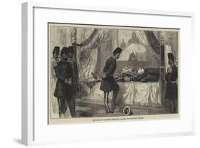 The Shah at Madame Tussaud's Gallery of Waxwork Figures-null-Framed Giclee Print