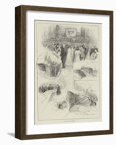 The Shah at Manchester-Henry Charles Seppings Wright-Framed Giclee Print