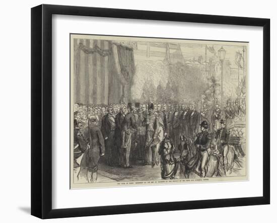 The Shah in Paris-null-Framed Giclee Print