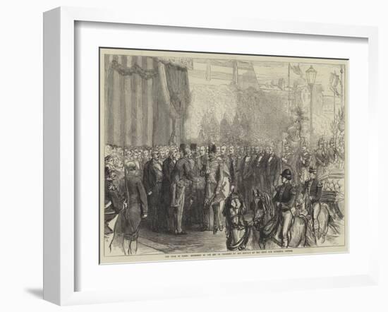The Shah in Paris-null-Framed Giclee Print