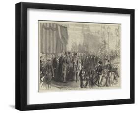 The Shah in Paris-null-Framed Premium Giclee Print