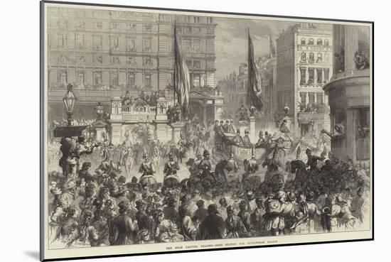 The Shah Leaving Charing-Cross Station for Buckingham Palace-David Henry Friston-Mounted Giclee Print