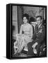 The Shah of Iran Mohamed Reza and His Financee Farah Diba-Loomis Dean-Framed Stretched Canvas