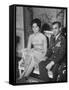 The Shah of Iran Mohamed Reza and His Financee Farah Diba-Loomis Dean-Framed Stretched Canvas