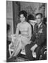 The Shah of Iran Mohamed Reza and His Financee Farah Diba-Loomis Dean-Mounted Photographic Print