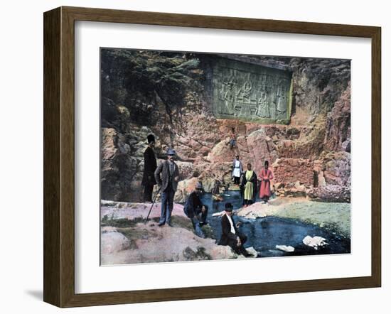 The Shah of Persia and His Children, C1890-Gillot-Framed Giclee Print