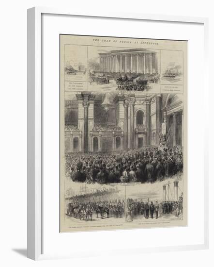 The Shah of Persia at Liverpool-null-Framed Giclee Print