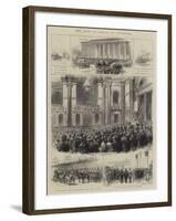 The Shah of Persia at Liverpool-null-Framed Giclee Print