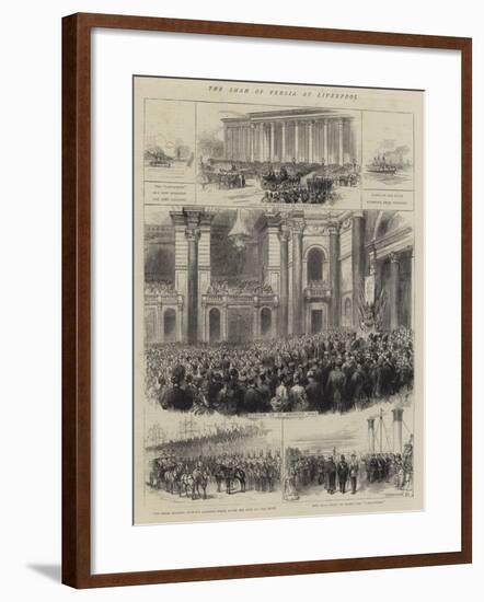 The Shah of Persia at Liverpool-null-Framed Giclee Print