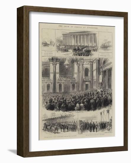 The Shah of Persia at Liverpool-null-Framed Giclee Print