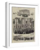 The Shah of Persia at Liverpool-null-Framed Giclee Print