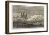 The Shah on the Thames, Embarking at the Tower for the West India Dock and Greenwich-null-Framed Giclee Print