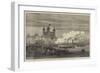 The Shah on the Thames, Embarking at the Tower for the West India Dock and Greenwich-null-Framed Giclee Print