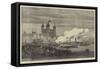 The Shah on the Thames, Embarking at the Tower for the West India Dock and Greenwich-null-Framed Stretched Canvas