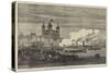 The Shah on the Thames, Embarking at the Tower for the West India Dock and Greenwich-null-Stretched Canvas