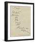 The Shah's Signature in the Visitors' Book at Haworth's Mills, Manchester-null-Framed Giclee Print