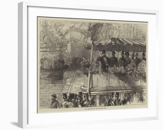 The Shah's Visit to the West India Dock-Charles Robinson-Framed Giclee Print