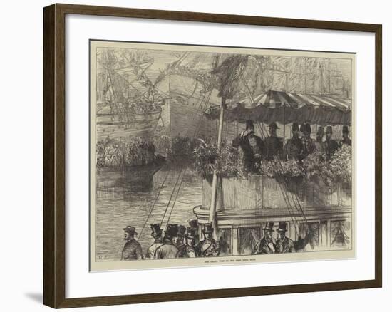 The Shah's Visit to the West India Dock-Charles Robinson-Framed Giclee Print