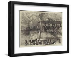 The Shah's Visit to the West India Dock-Charles Robinson-Framed Giclee Print