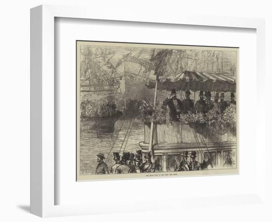 The Shah's Visit to the West India Dock-Charles Robinson-Framed Giclee Print