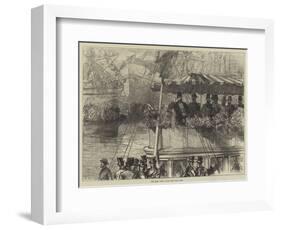 The Shah's Visit to the West India Dock-Charles Robinson-Framed Giclee Print