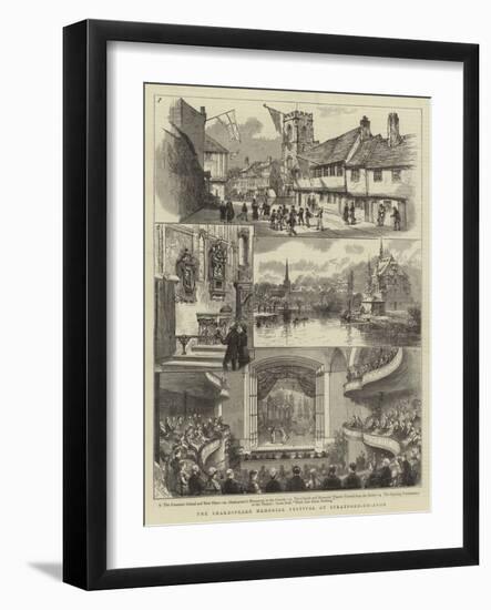 The Shakespeare Memorial Festival at Stratford-On-Avon-null-Framed Giclee Print