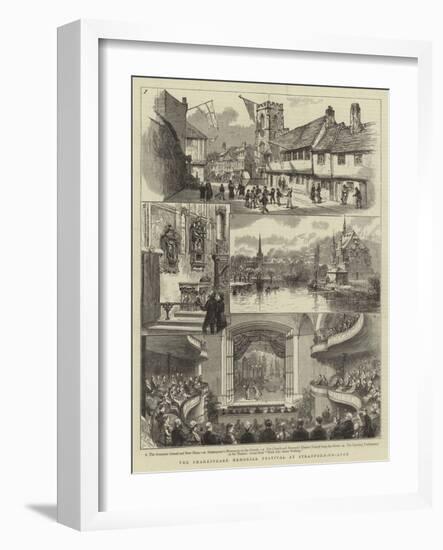 The Shakespeare Memorial Festival at Stratford-On-Avon-null-Framed Giclee Print