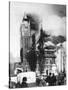 The Shakespeare Memorial Theatre Being Destroyed by Fire, March 1926-null-Stretched Canvas