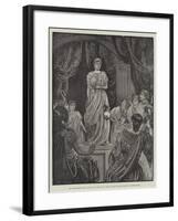 The Shakspearean Show at the Royal Albert Hall, Tableau Vivant of Scene from the Winter's Tale-Henry Stephen Ludlow-Framed Giclee Print