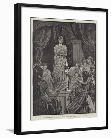The Shakspearean Show at the Royal Albert Hall, Tableau Vivant of Scene from the Winter's Tale-Henry Stephen Ludlow-Framed Giclee Print
