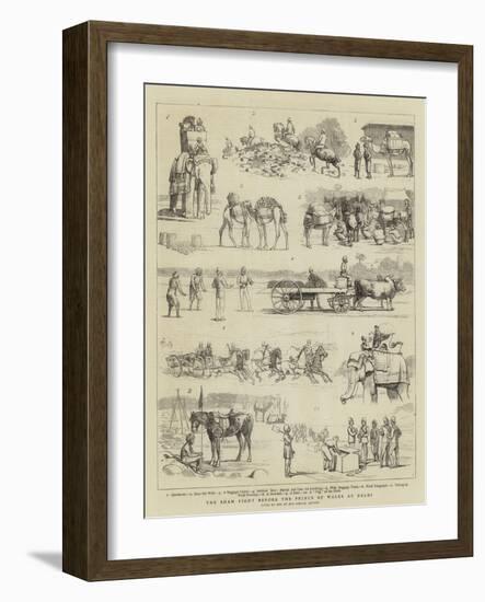 The Sham Fight before the Prince of Wales at Delhi-null-Framed Giclee Print