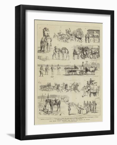 The Sham Fight before the Prince of Wales at Delhi-null-Framed Giclee Print