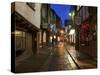 The Shambles at Christmas, York, Yorkshire, England, United Kingdom, Europe-Mark Sunderland-Stretched Canvas